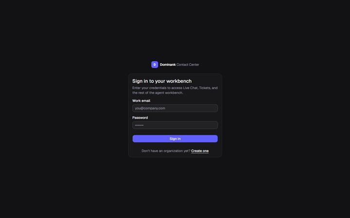 DominanK Contact Center screenshot